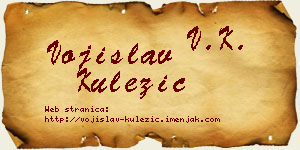 Vojislav Kulezić vizit kartica